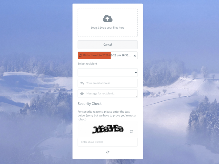 Mediendateien empfangen